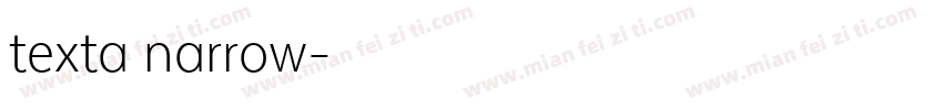 texta narrow字体转换